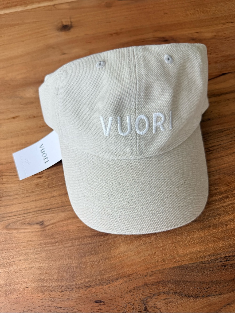 Vuori 100% Cotton Single Dad Adjustable Hat in Birch